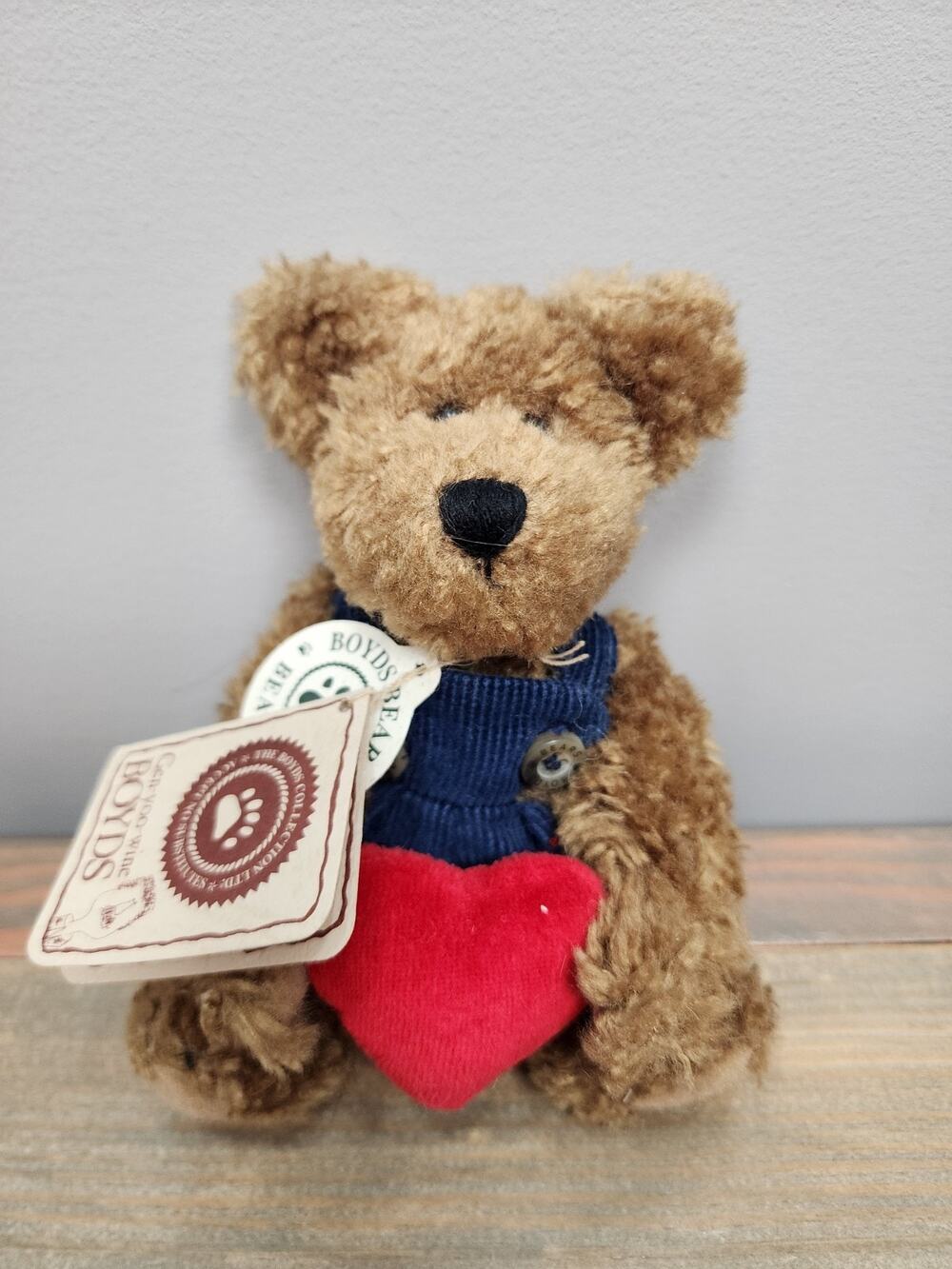 Boyds Bears Herbie Bearlove 82001 Heart Love Friend 6.50" Jointed W/ Tags